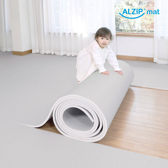 ALZIP MAT Baby Mat ALZiP Roll Mat Linen Gray(500x140x1.5cm)