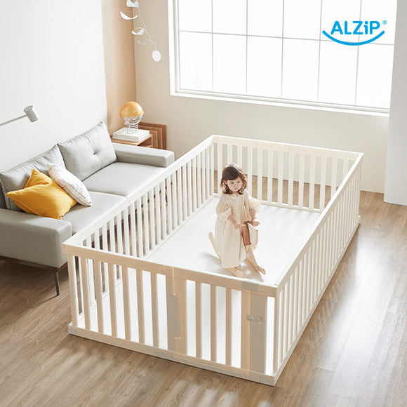 ALZIP MAT Baby Mat Playpen ALZiP WOODLY Baby Room MILK