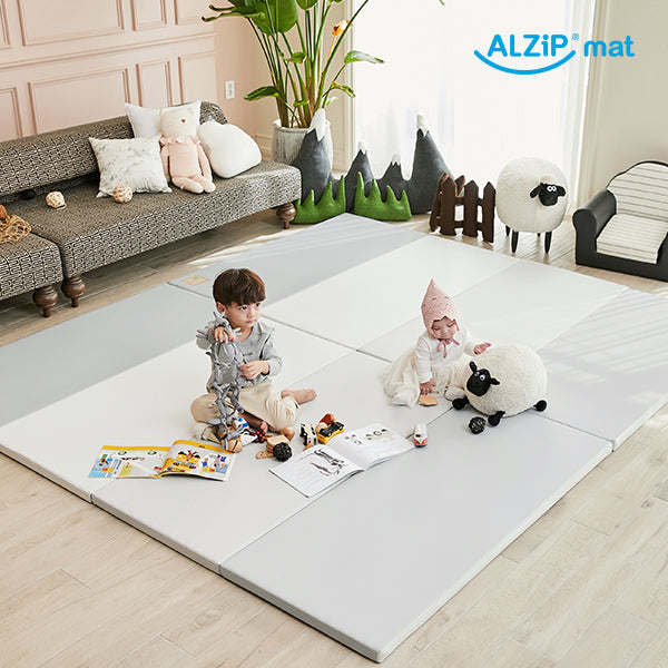 ALZIP MAT Baby Mat ALZiP Eco Silion Folder Mat URBAN MILK GRAY